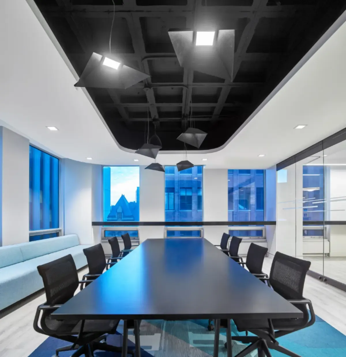 Boardroom with city views at The 365 Bay Centre (2018 photo)